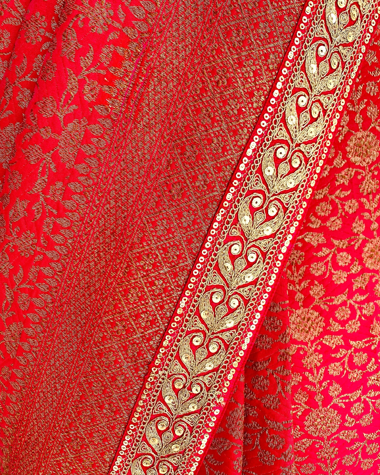 Saree Banarasi - Gulabi / Gold