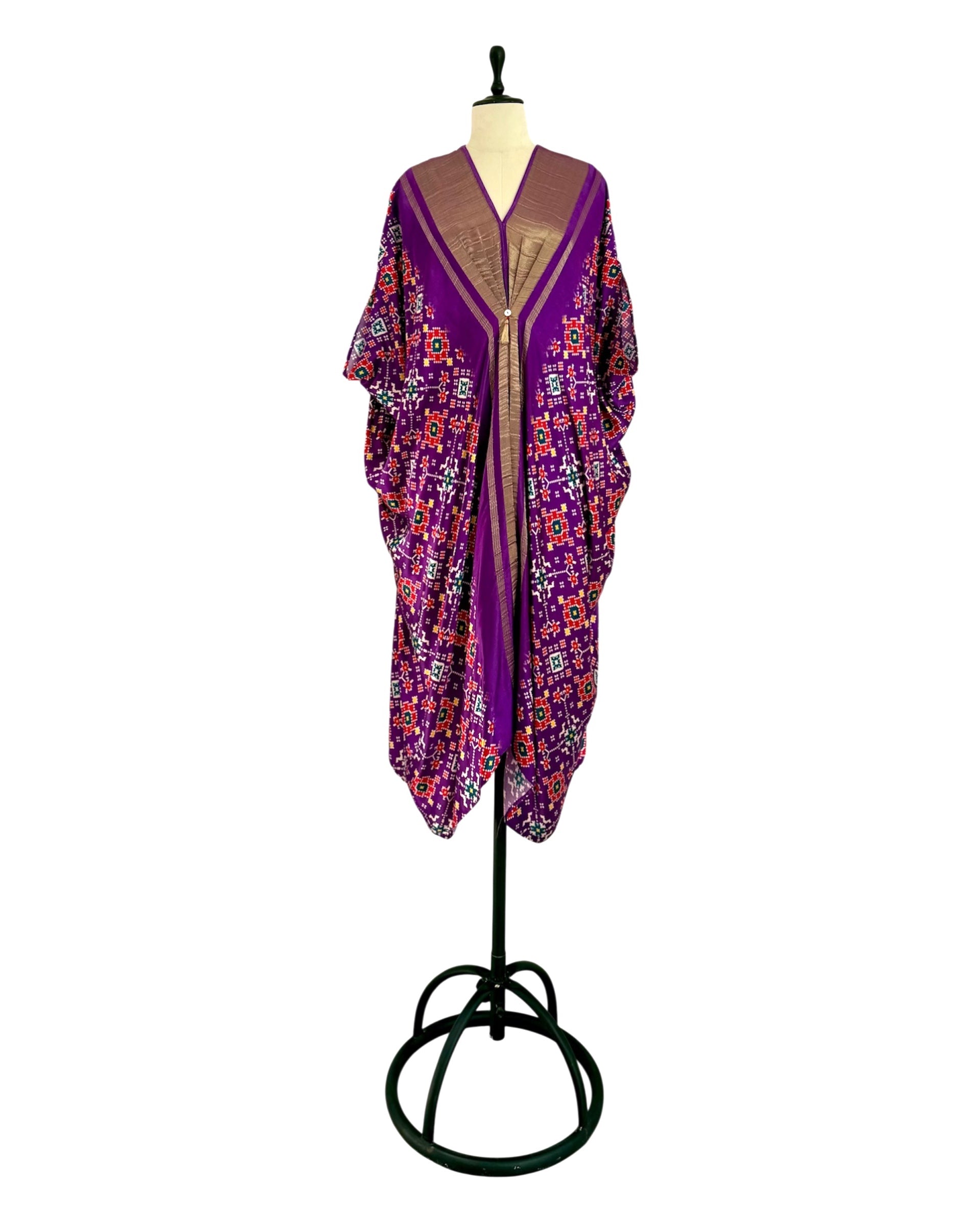 Kaftan Patola - Purple/Gold