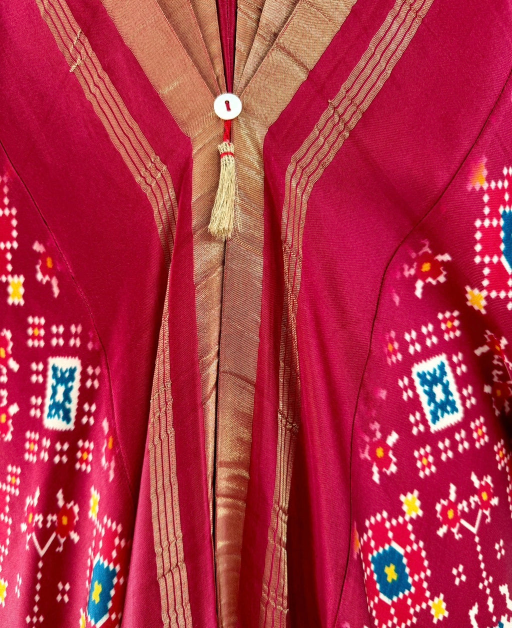 Kaftan Patola - Burgundy/Gold