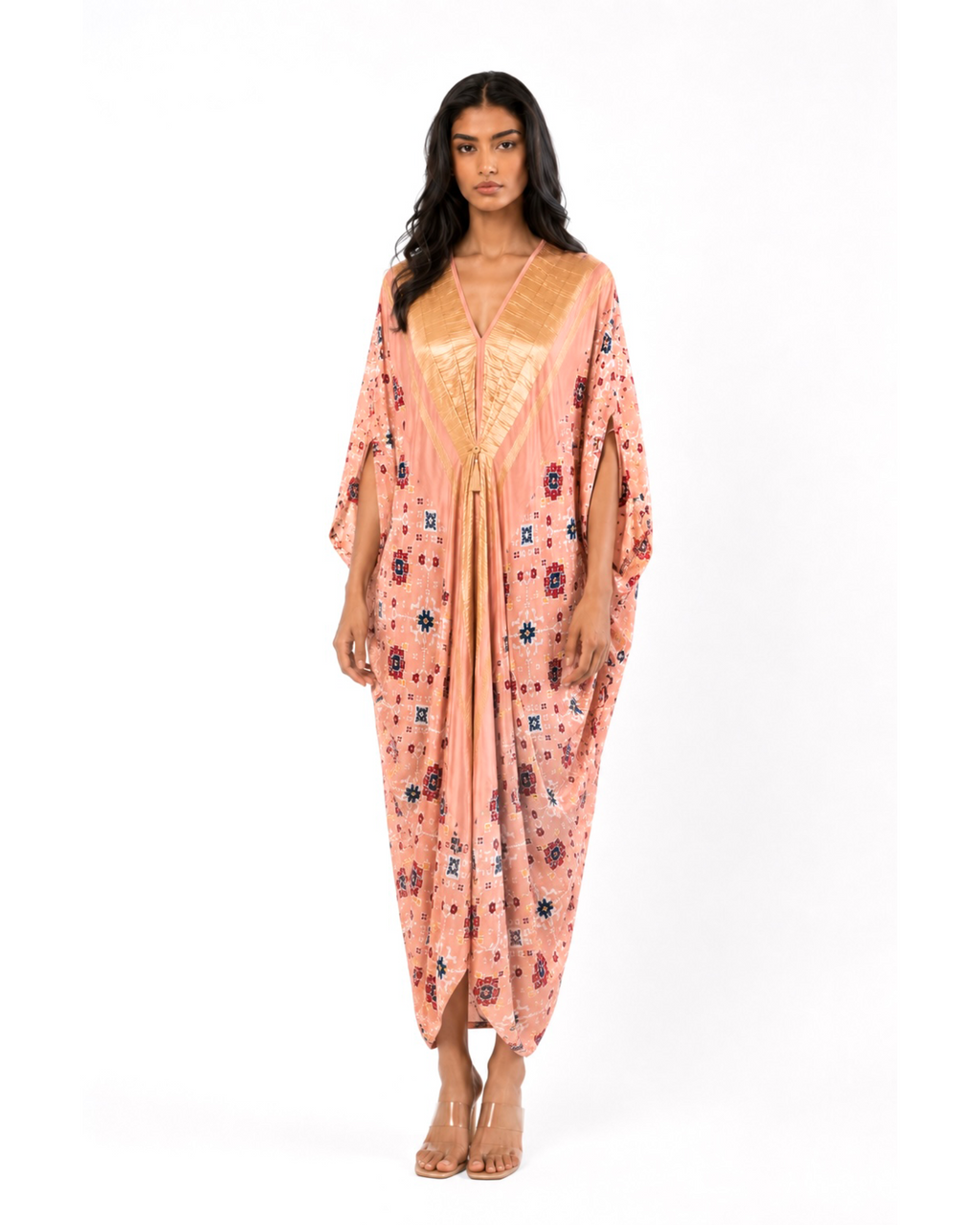 Kaftan Patola - Blush Pink /Gold
