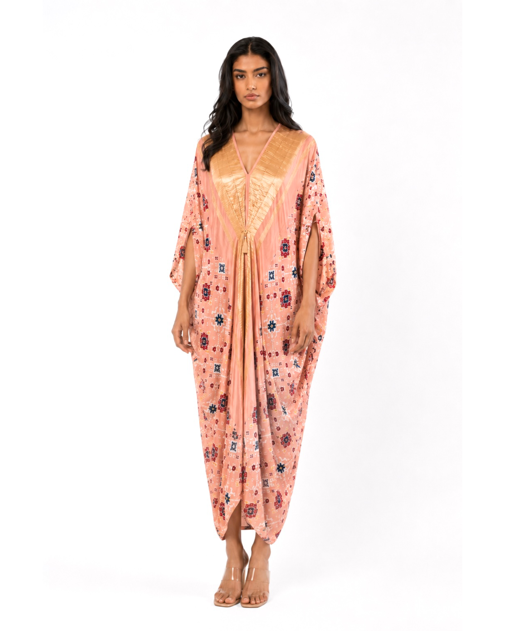 Kaftan Patola - Blush Pink /Gold