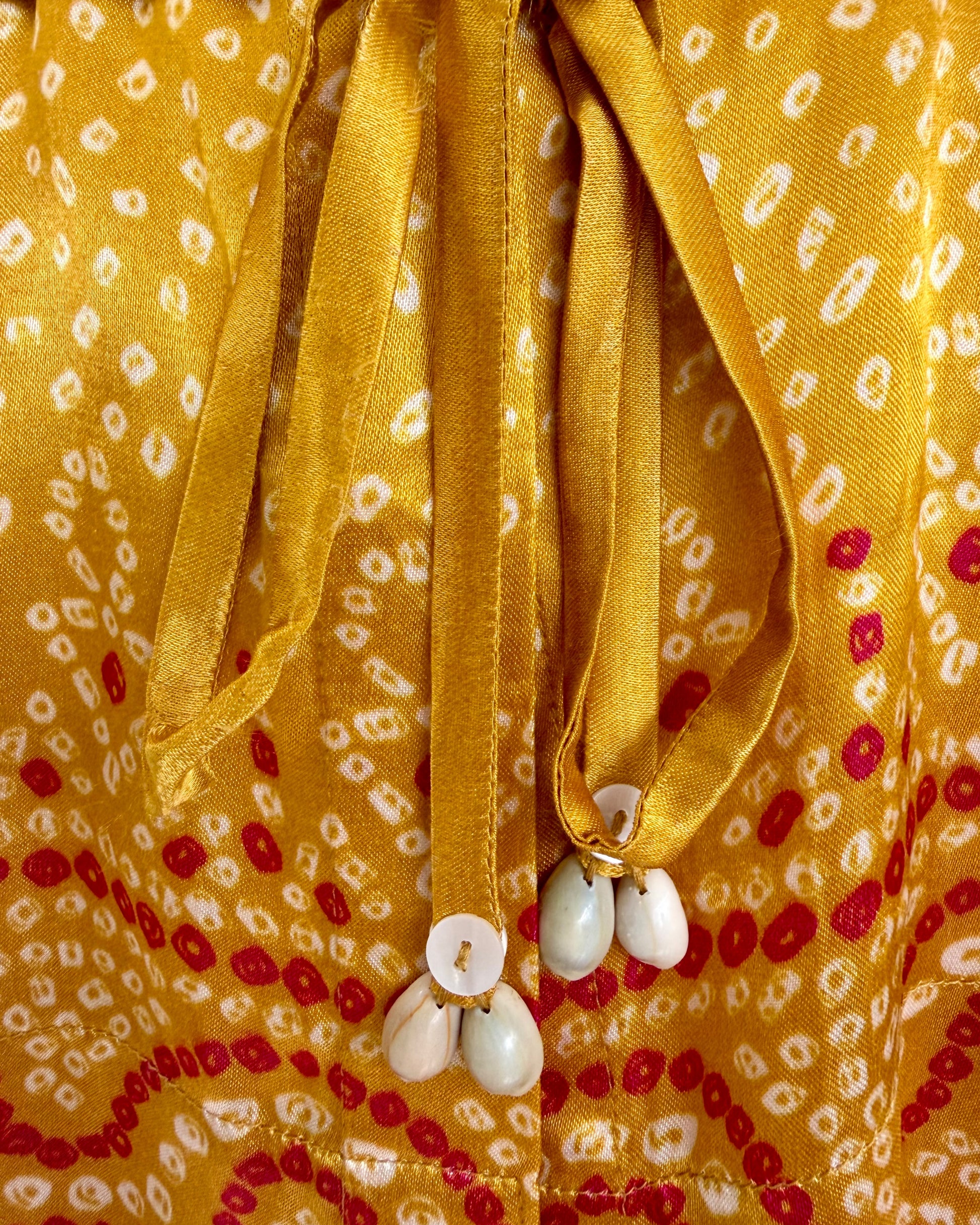 Shirt Kimono Bandhej - Yellow