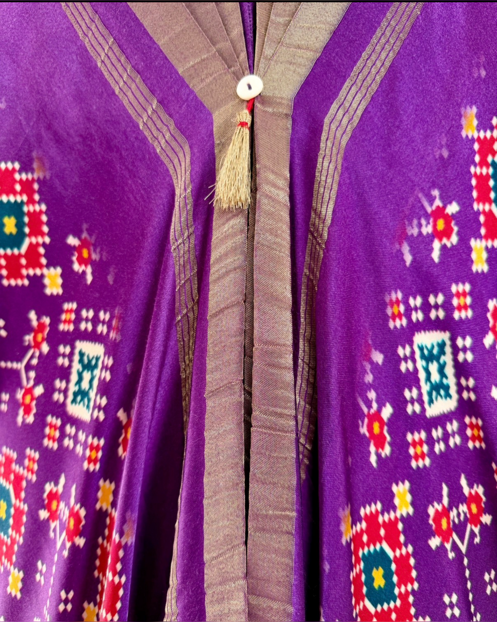 Kaftan Patola - Purple/Gold