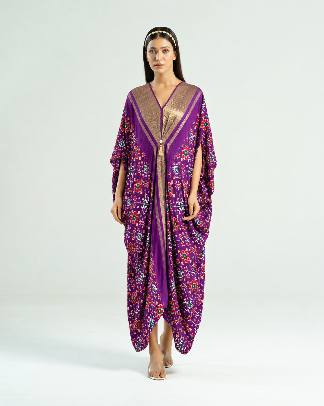 Kaftan Patola - Purple / Gold