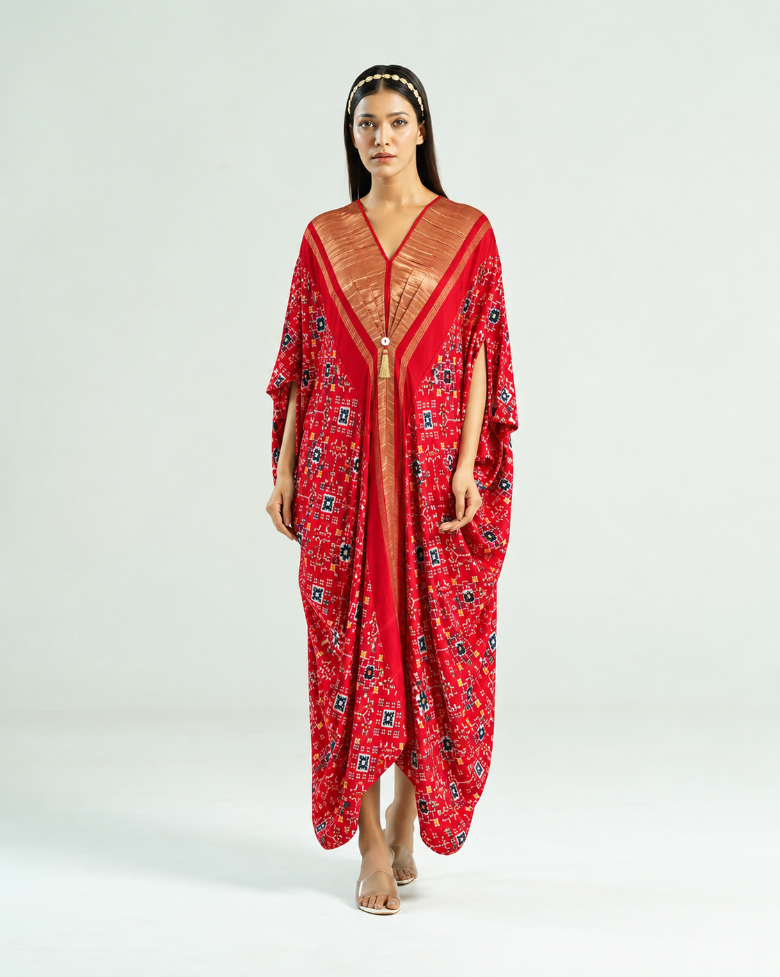 Kaftan Patola - Red / Gold