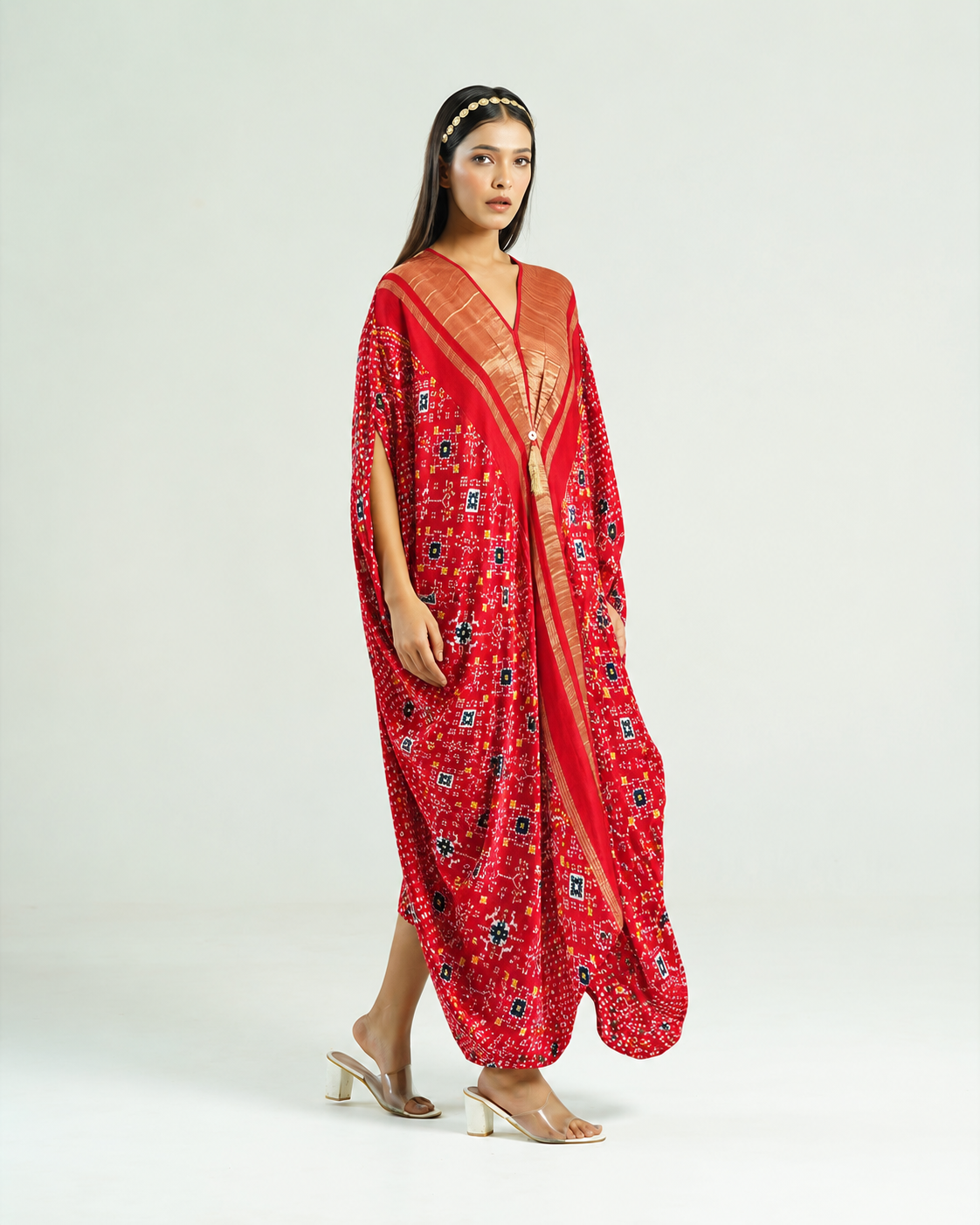 Kaftan Patola - Red / Gold