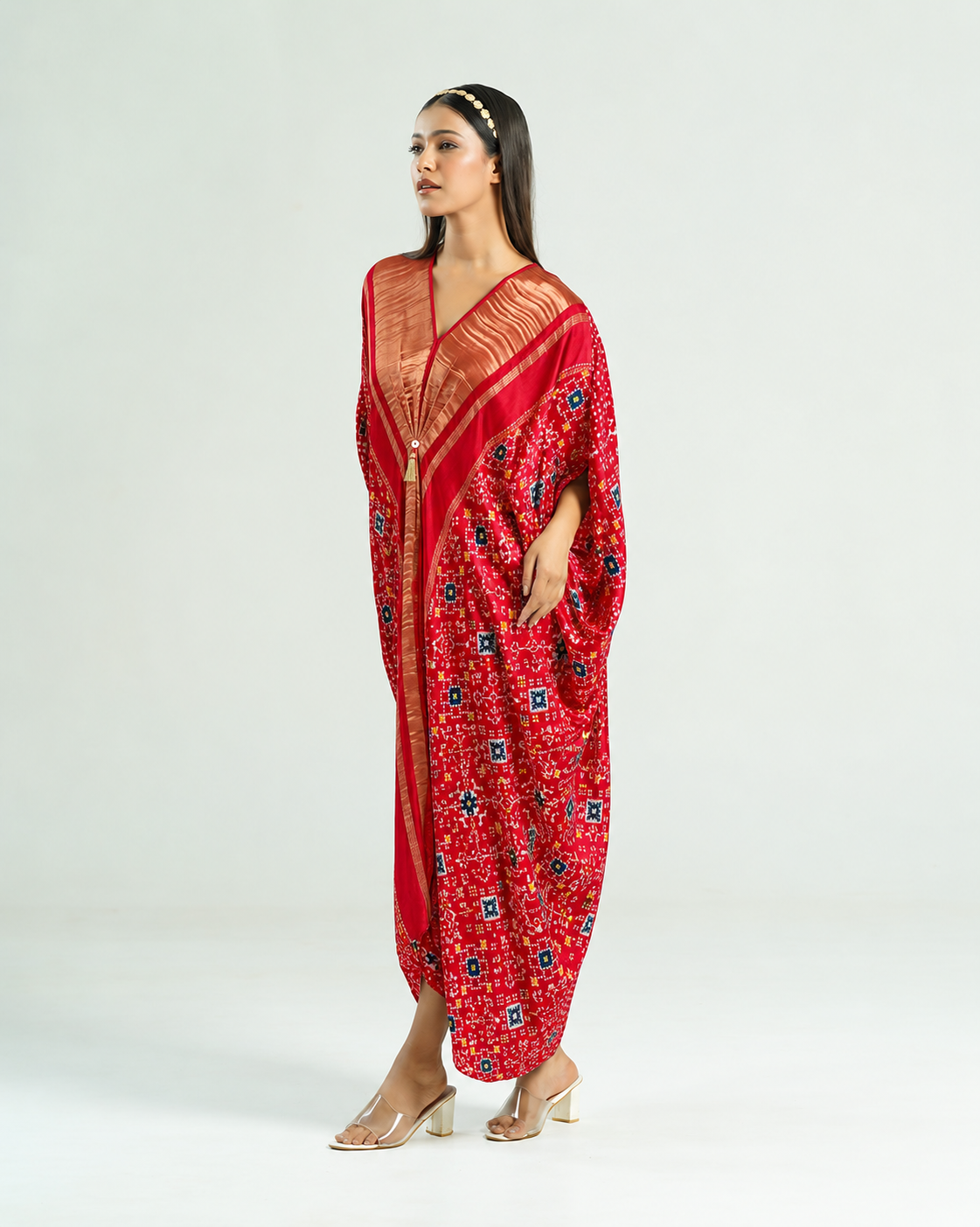 Kaftan Patola - Red / Gold