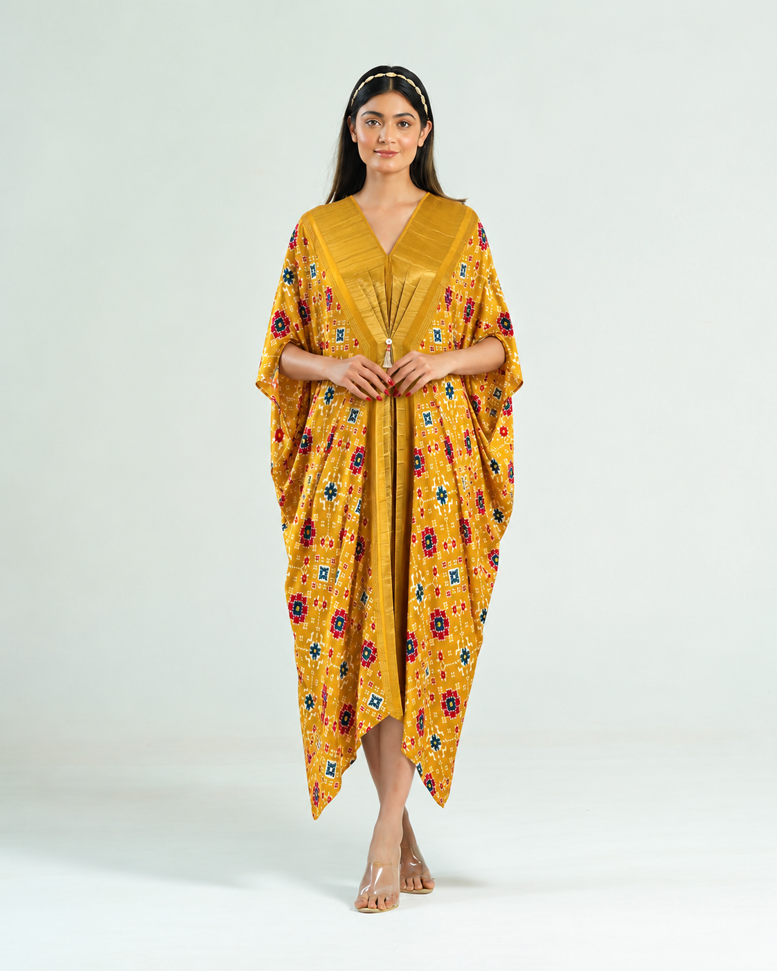 Kaftan Patola - Yellow / Gold