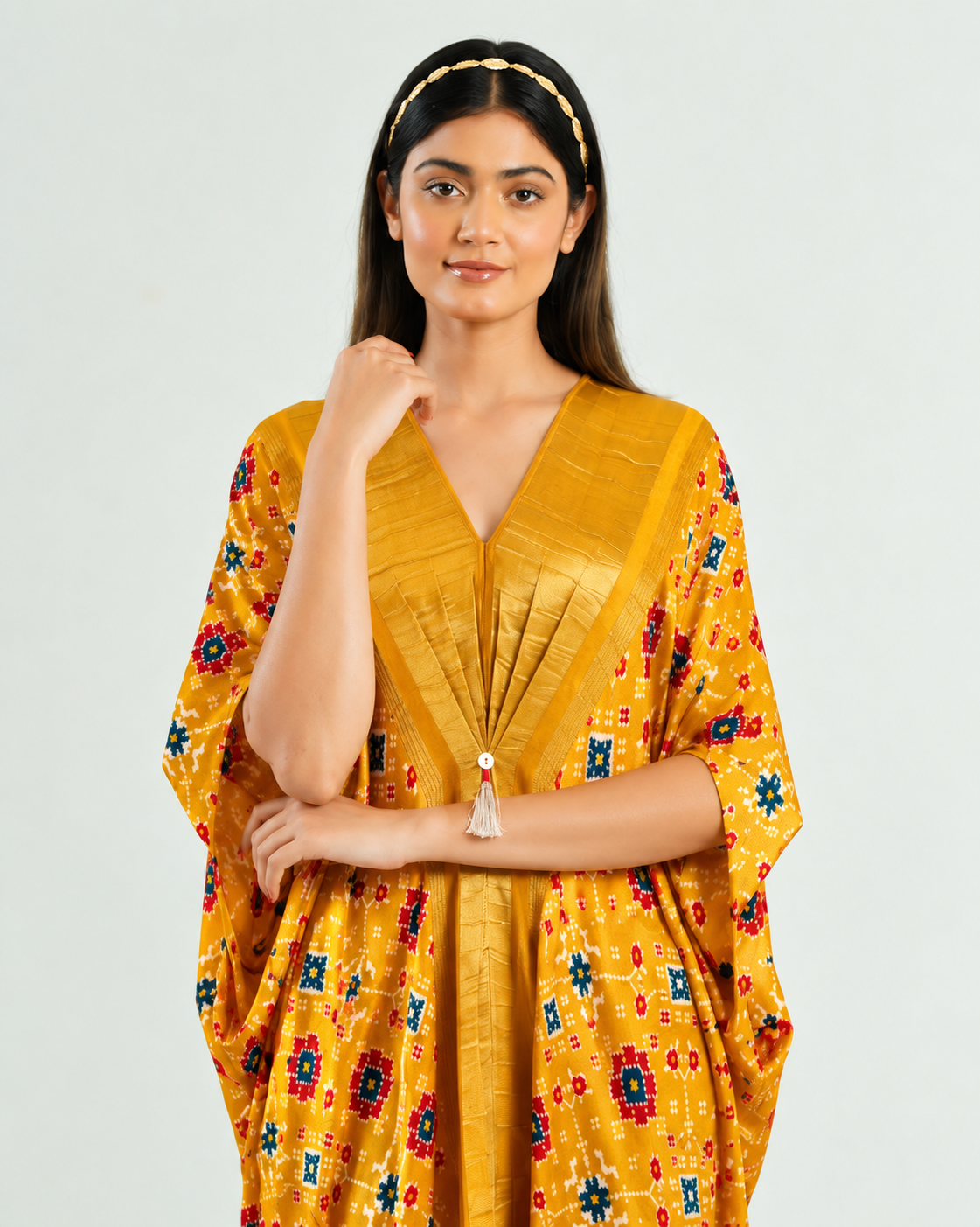 Kaftan Patola - Yellow / Gold