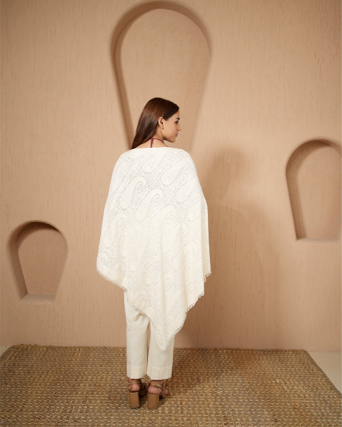 Kurta Set Kashmiri - Ivory - Mayura Kumar