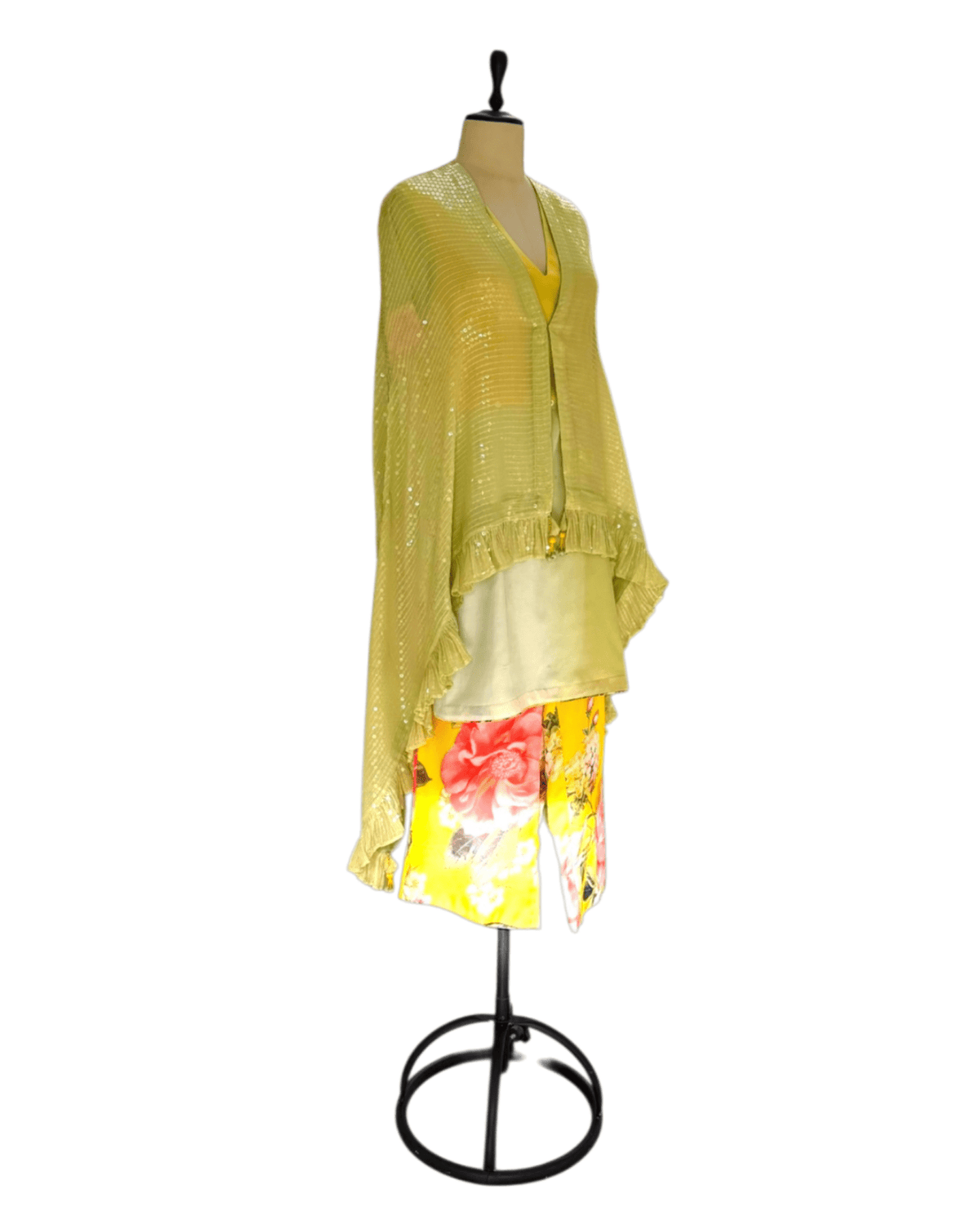 Kurta Set Floral - Green / Lemon - Mayura Kumar