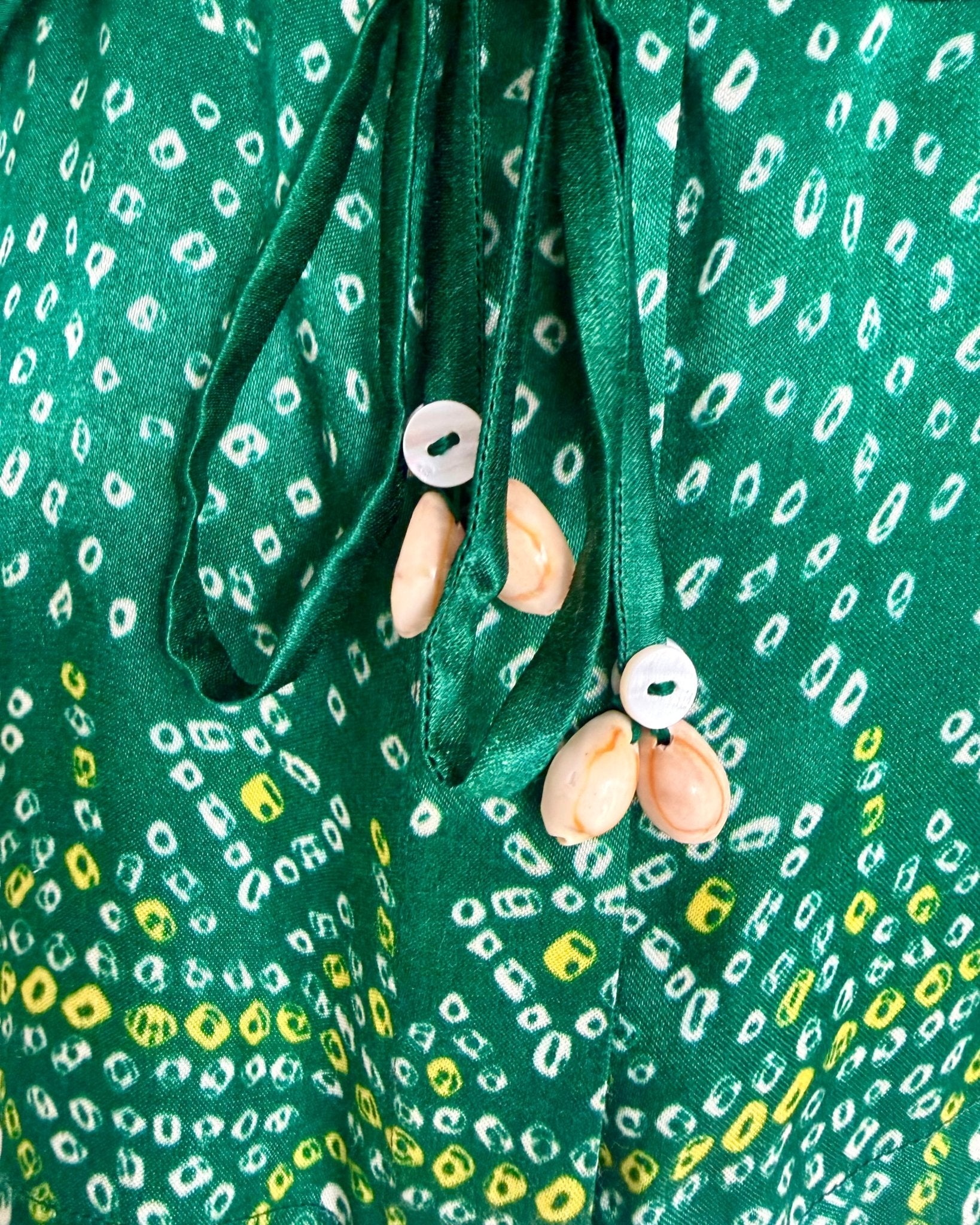 Shirt Kimono Bandhej - Dark Green - Mayura Kumar