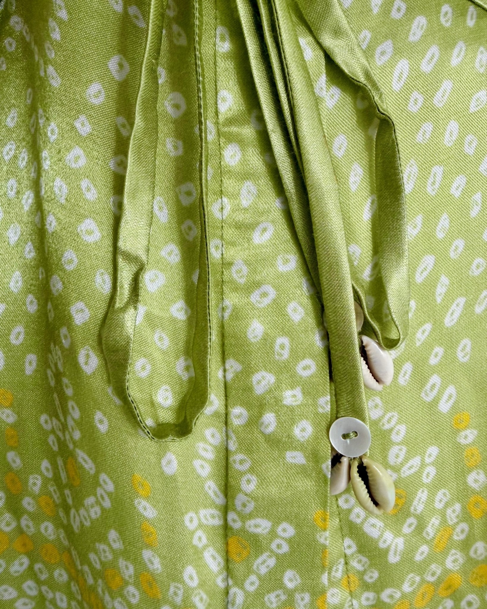 Shirt Kimono Bandhej - Fresh Green - Mayura Kumar