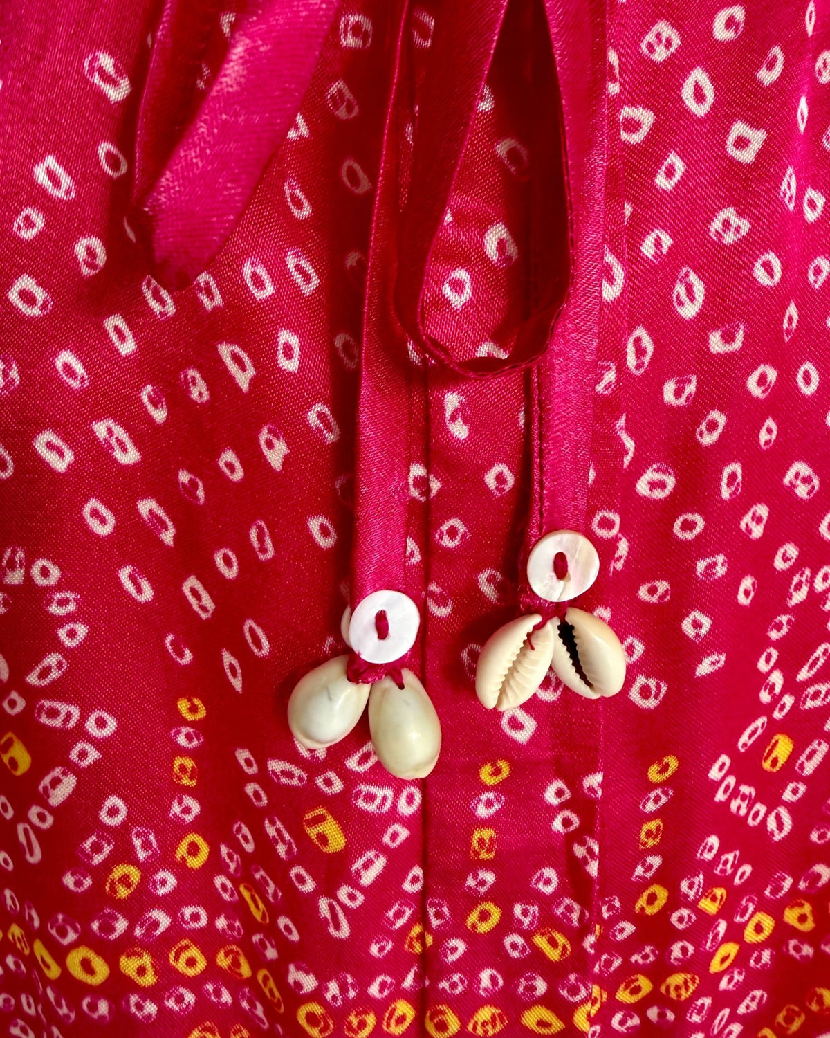 Shirt Kimono Bandhej - Fuchsia Rani - Mayura Kumar