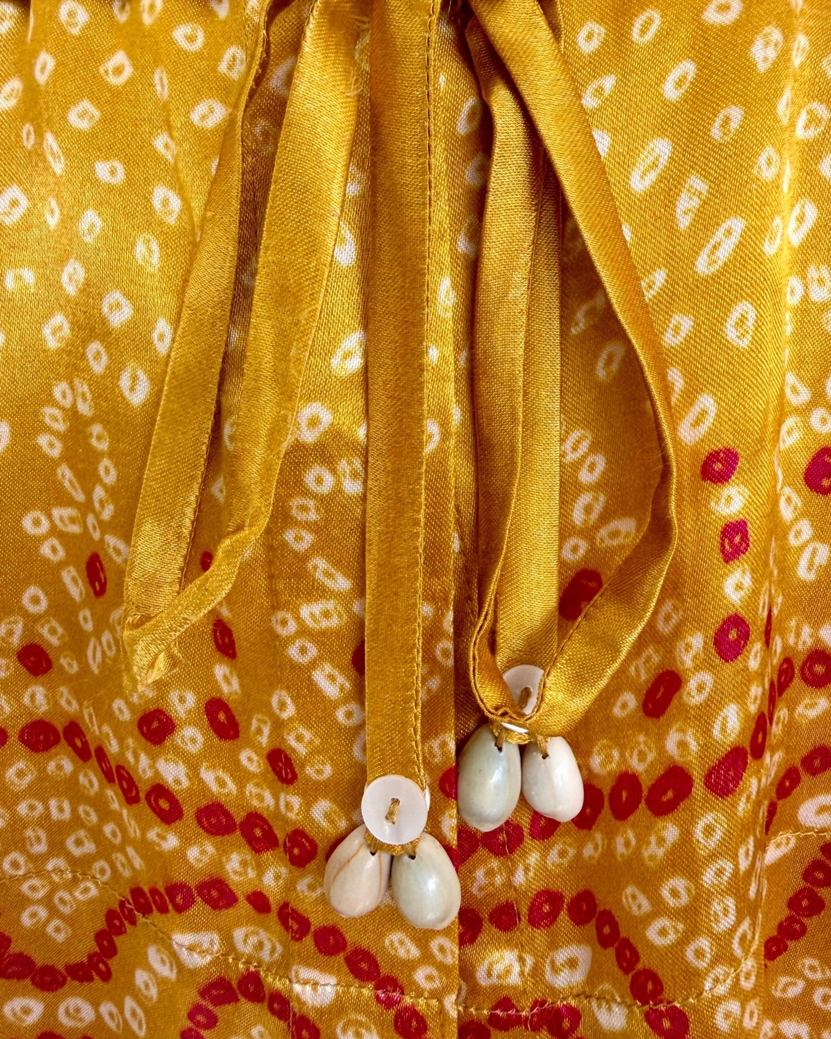 Shirt Kimono Bandhej - Yellow - Mayura Kumar