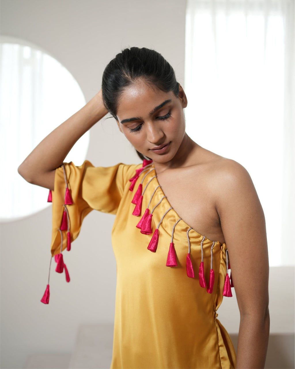 Dress Origami - Mustard Yellow - Mayura Kumar