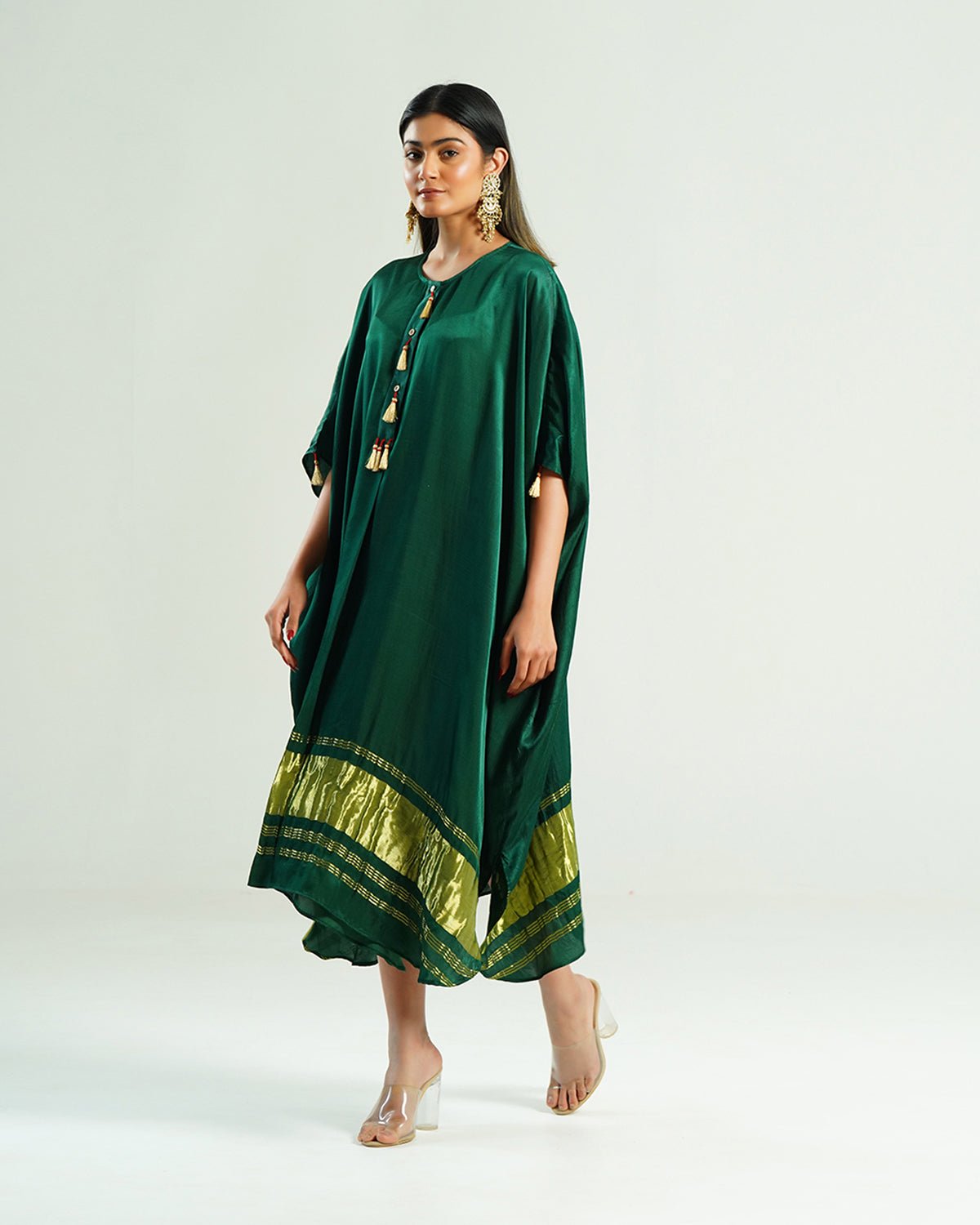 Kaftan Kutch - Green / Gold - Mayura Kumar