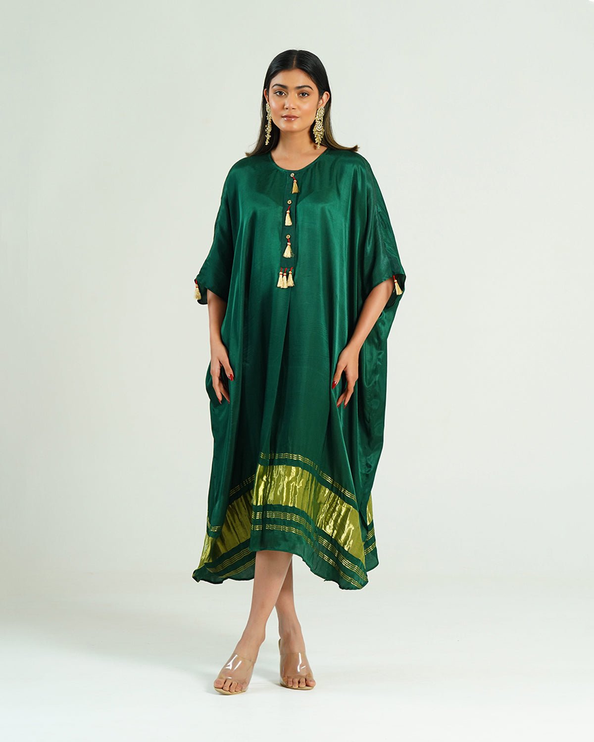 Kaftan Kutch - Green / Gold - Mayura Kumar