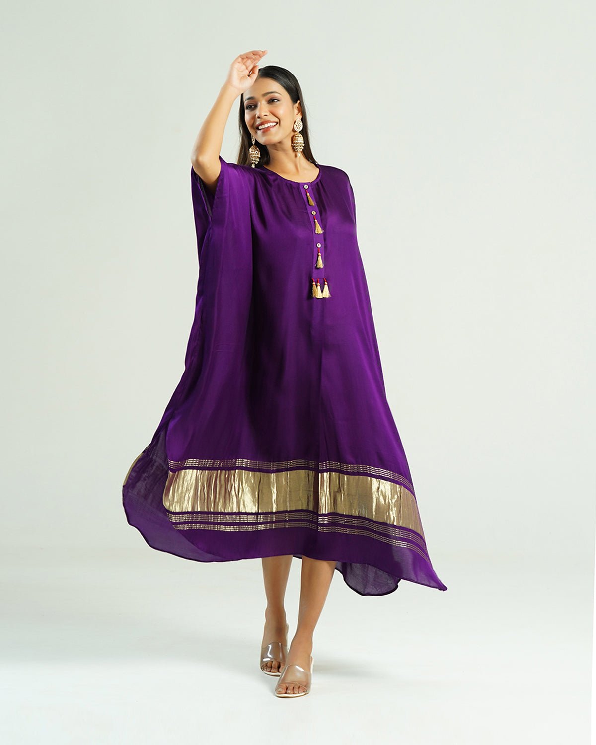 Kaftan Kutch - Purple / Gold - Mayura Kumar
