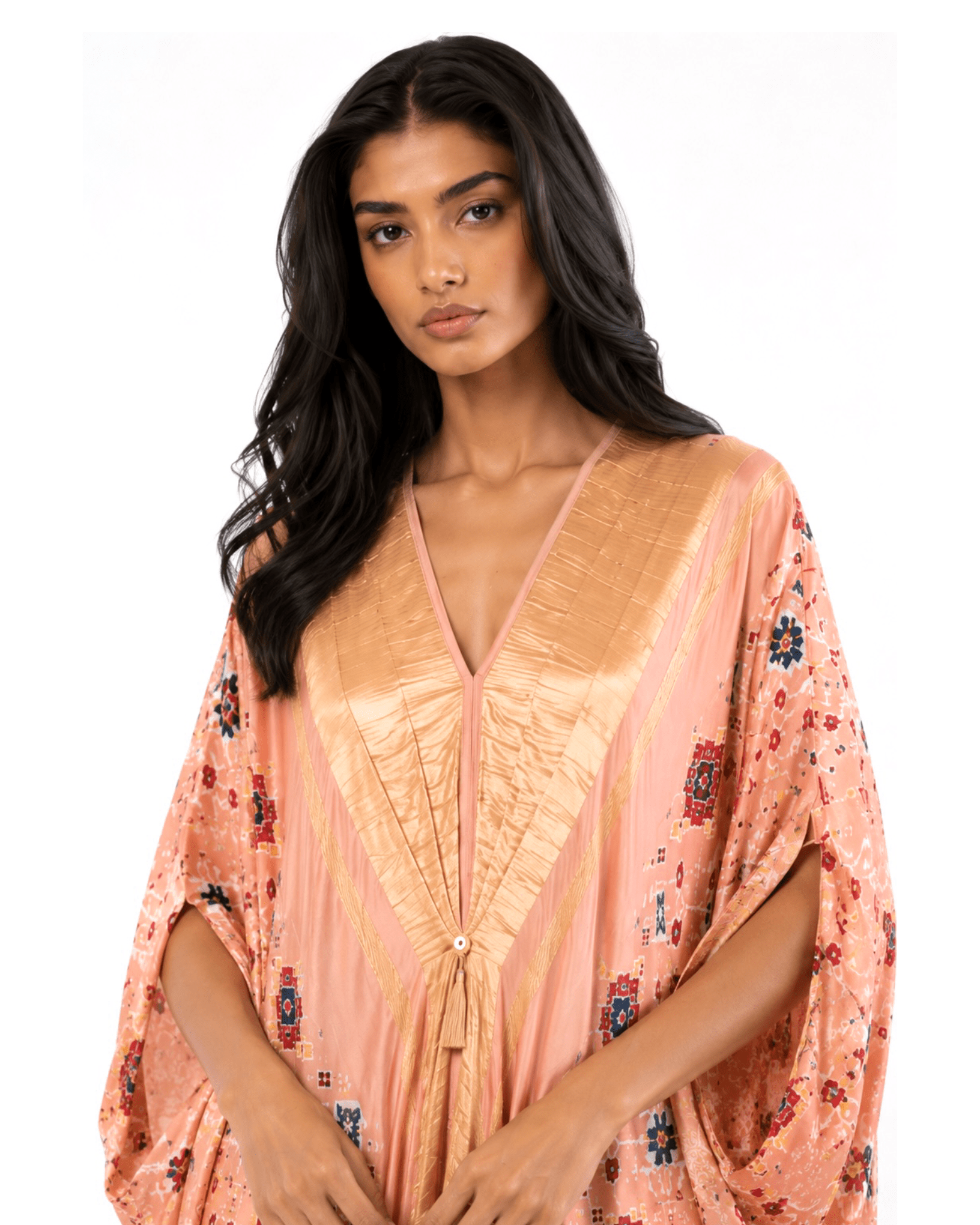 Kaftan Patola - Blush Pink /Gold - Mayura Kumar