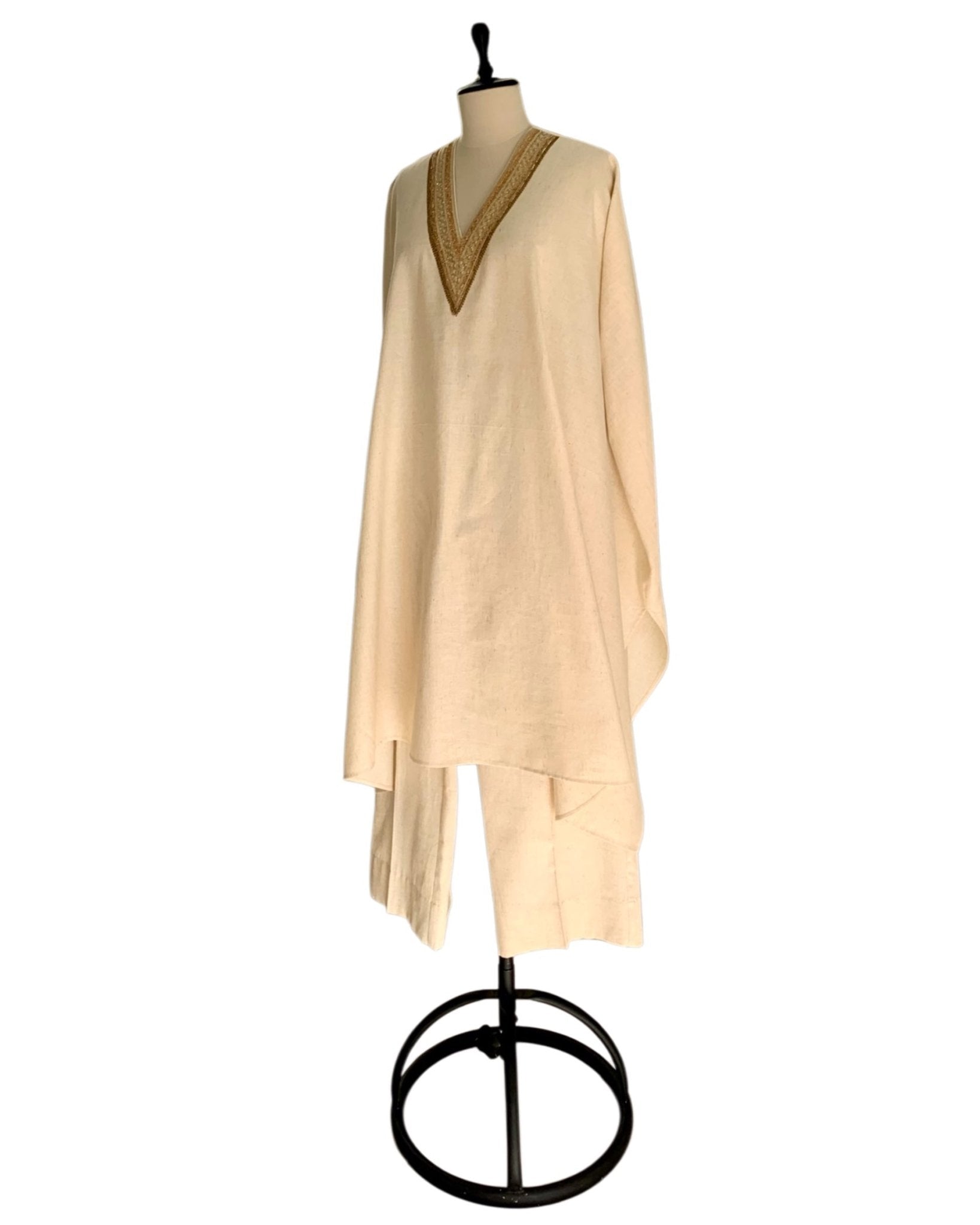 Kurta Set Khadi - Ivory / Gold - Mayura Kumar