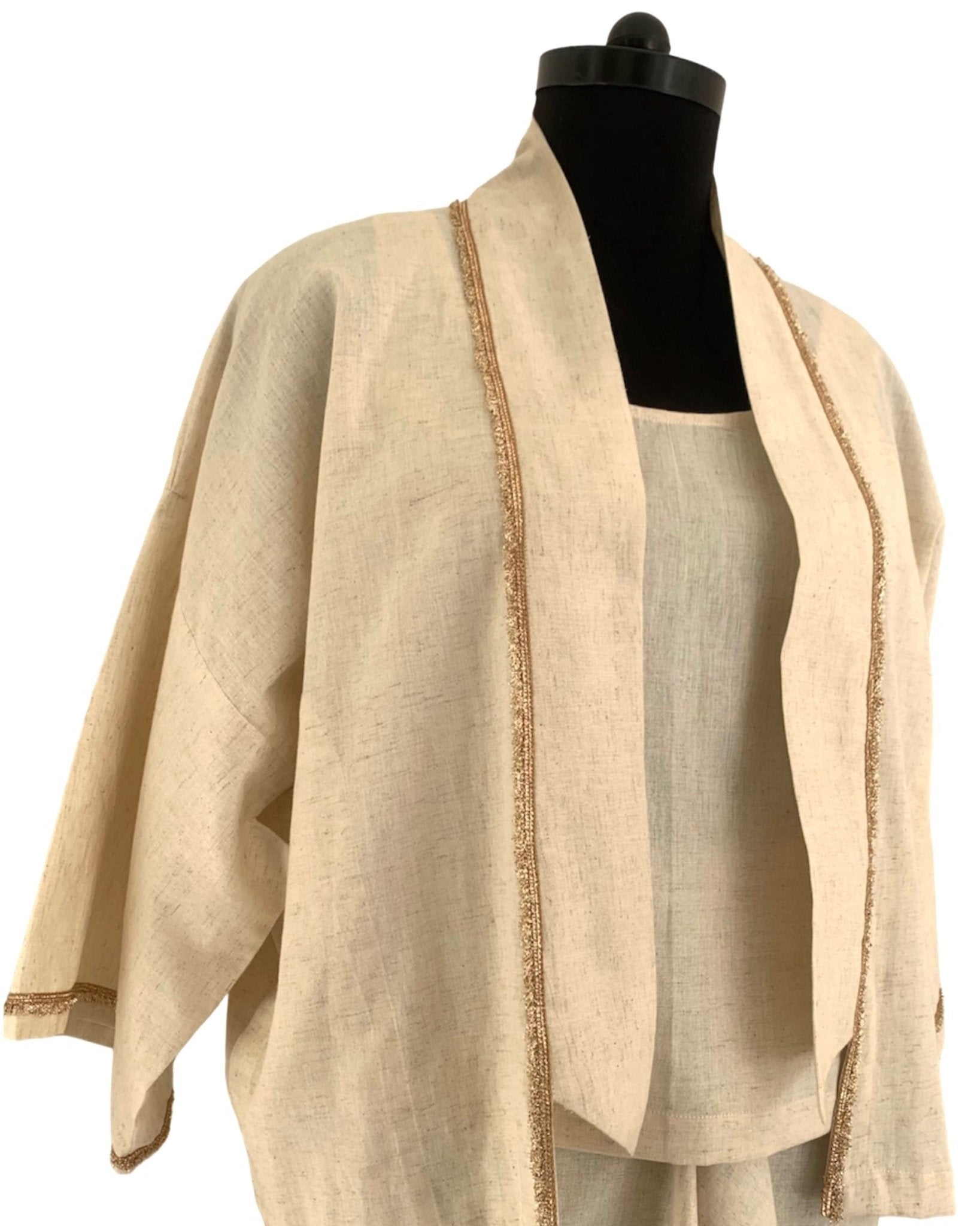 Kurta Set Khadi - Ivory / Gold - Mayura Kumar