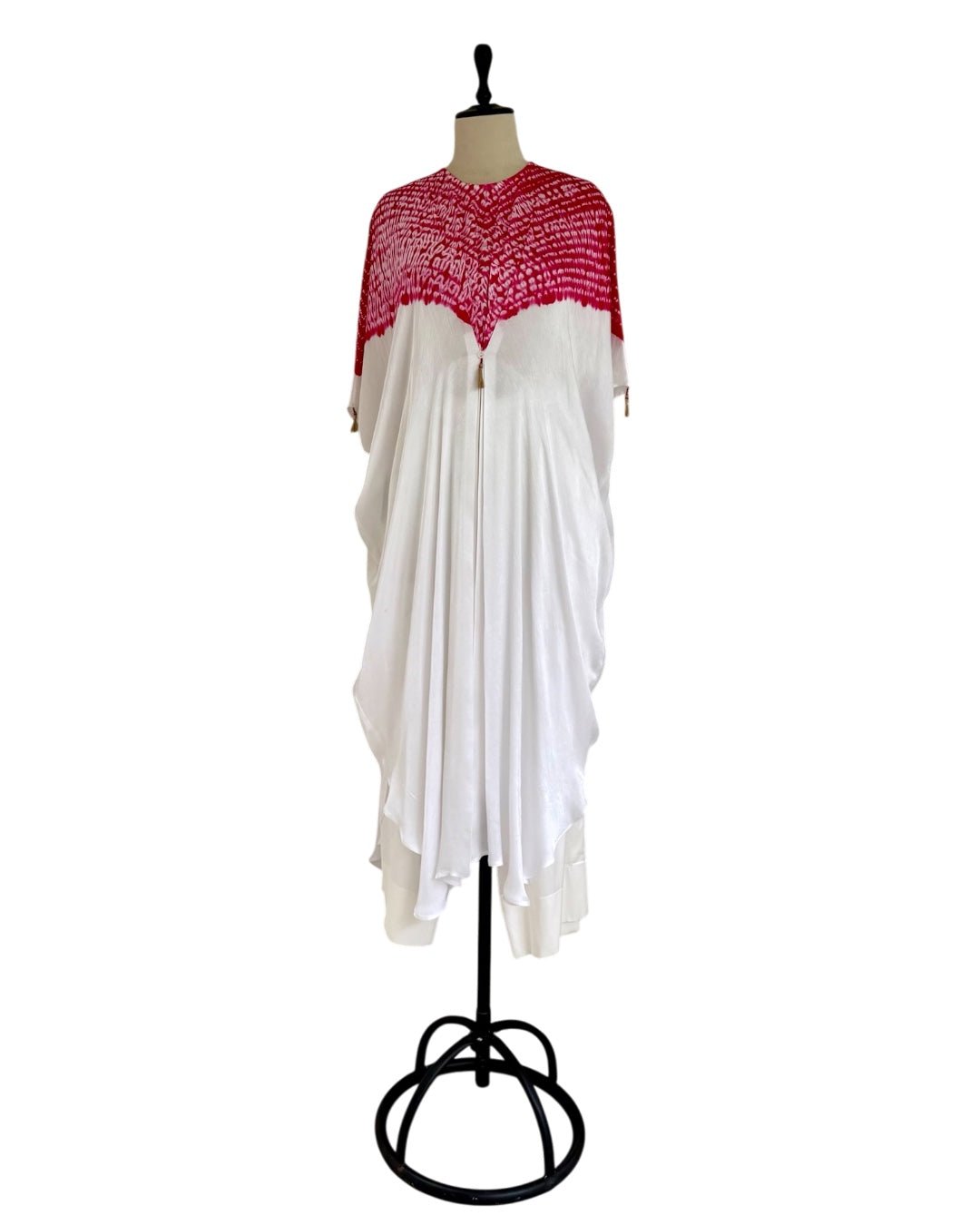 Kurta Set Shibori - Ivory/ Fuchsia Rani - Mayura Kumar