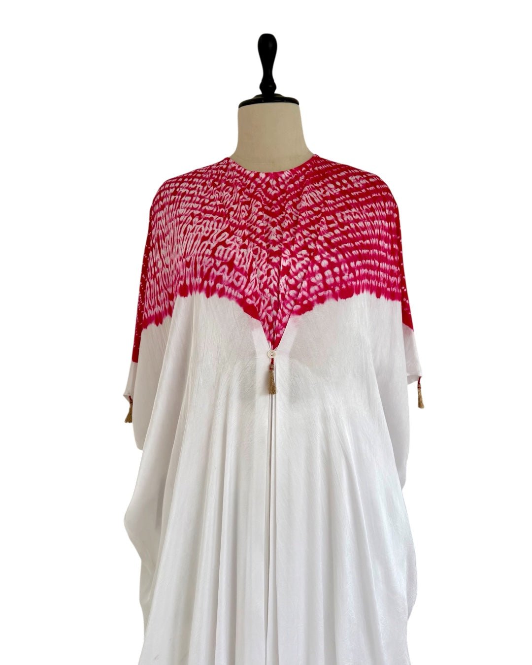 Kurta Set Shibori - Ivory/ Fuchsia Rani - Mayura Kumar