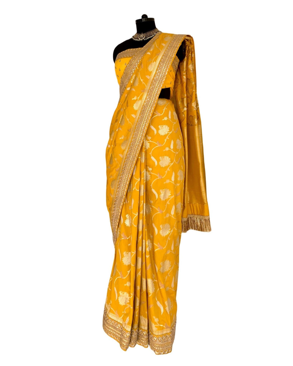 Saree Banarasi - Yellow / Gold - Mayura Kumar
