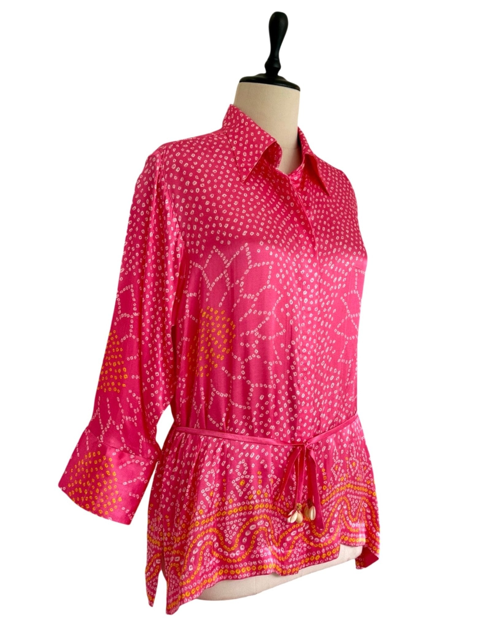 Shirt Bandhej - Pink - Mayura Kumar