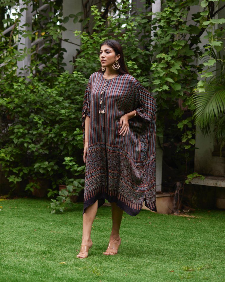 Kaftan - Black/Indigo - Mayura Kumar