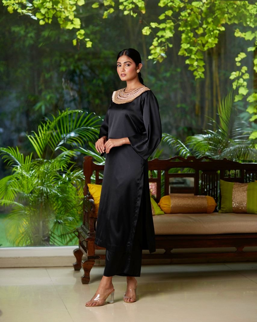 Kurta Set - Black/Gold - Mayura Kumar