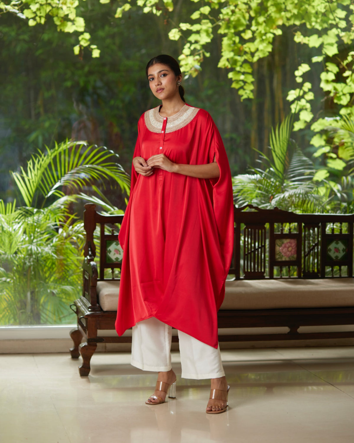 Kurta Set - Red/Ivory - Mayura Kumar