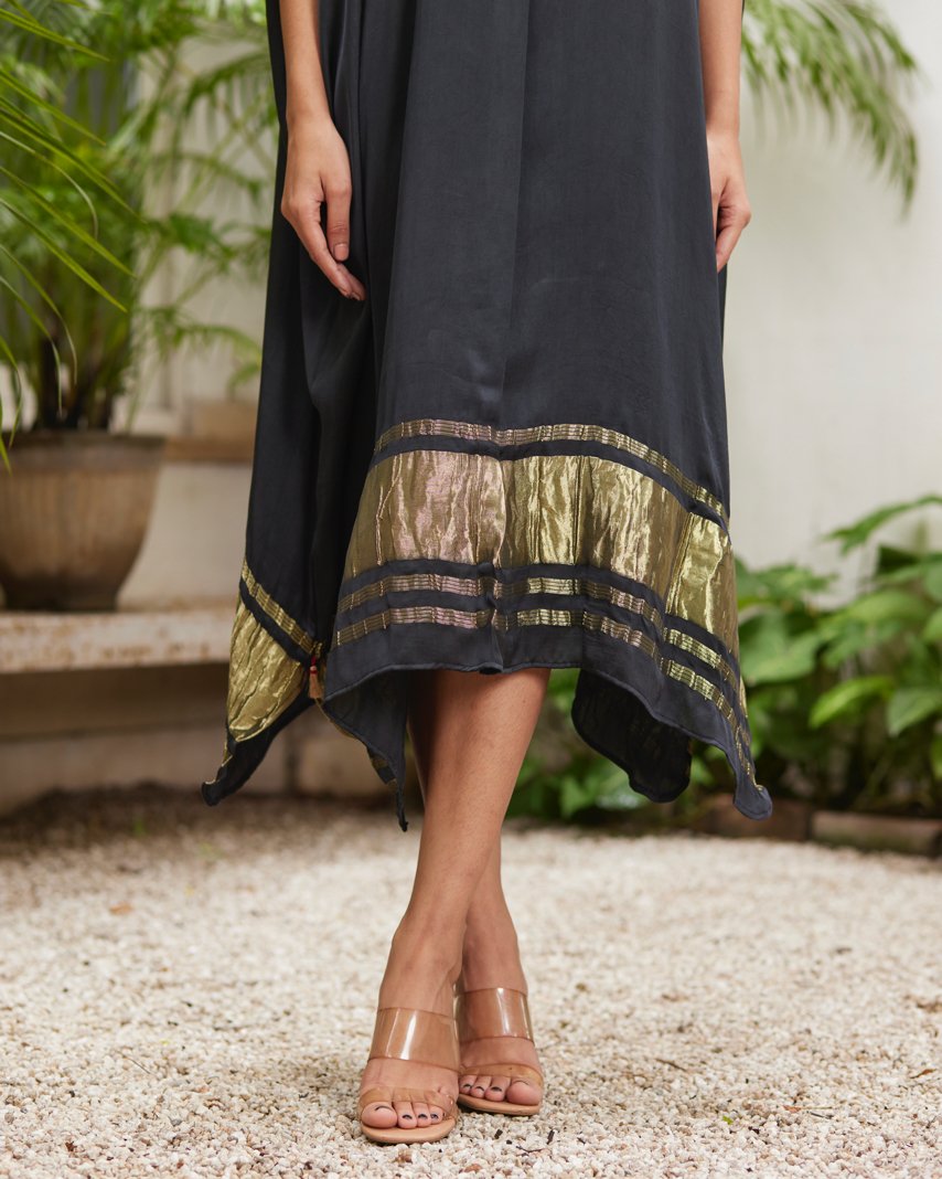 Kaftan - Grey/Gold - Mayura Kumar