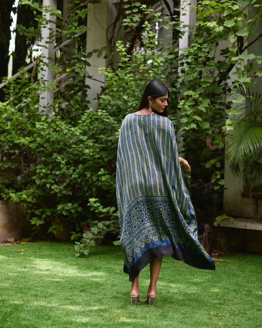 Kaftan - Indigo/Green - Mayura Kumar