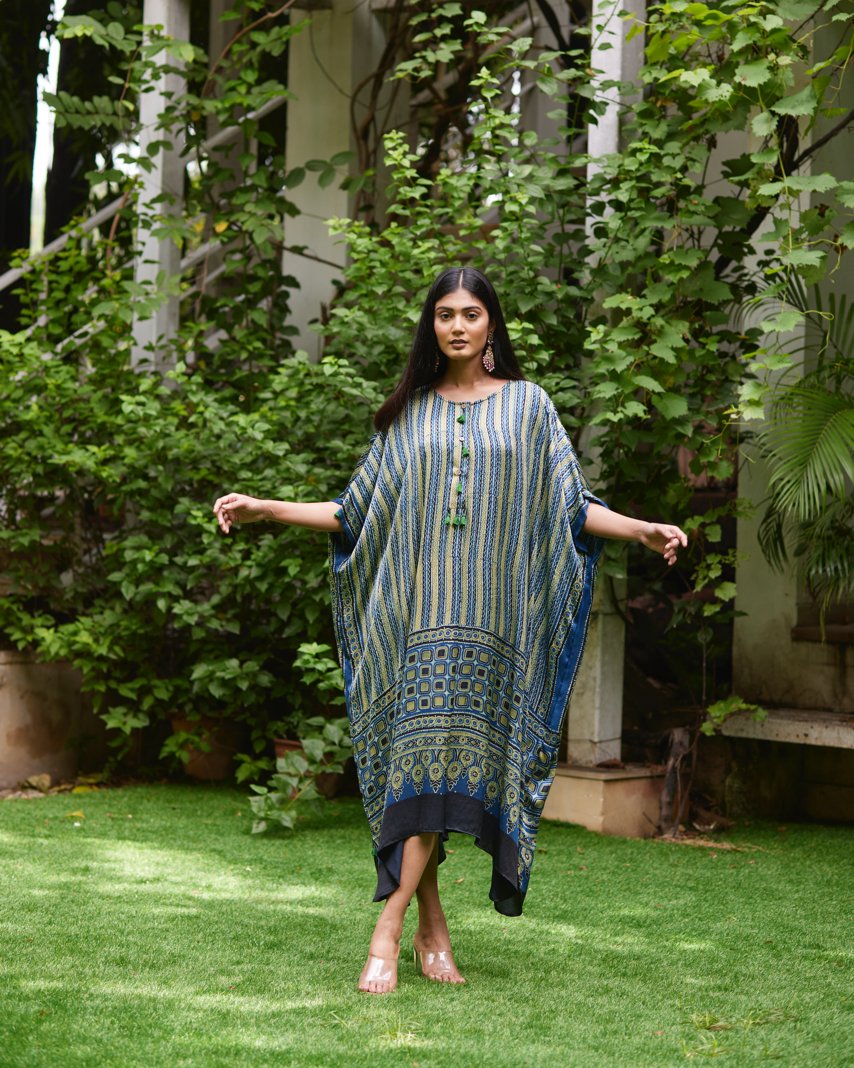 Kaftan - Indigo/Green - Mayura Kumar