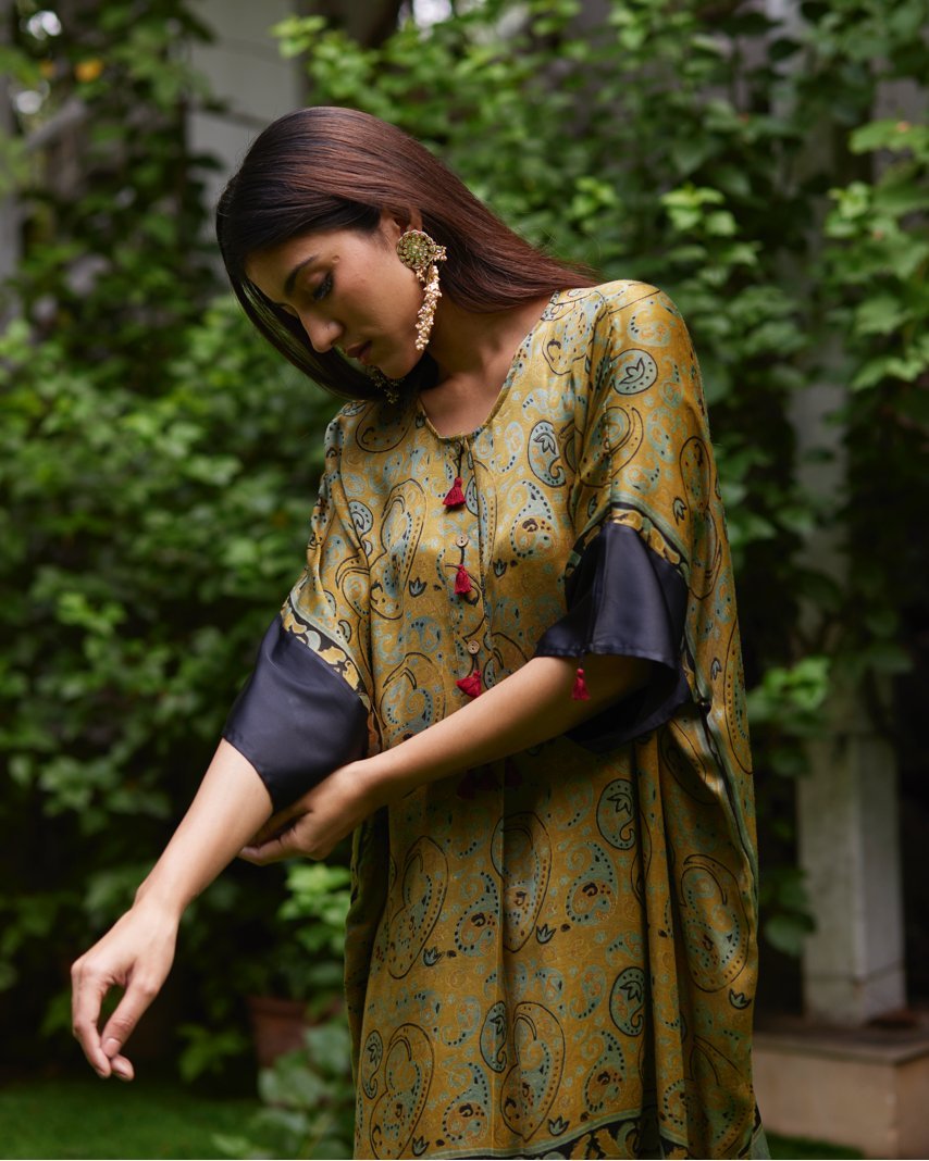 Kaftan - Mint Green/Black - Mayura Kumar
