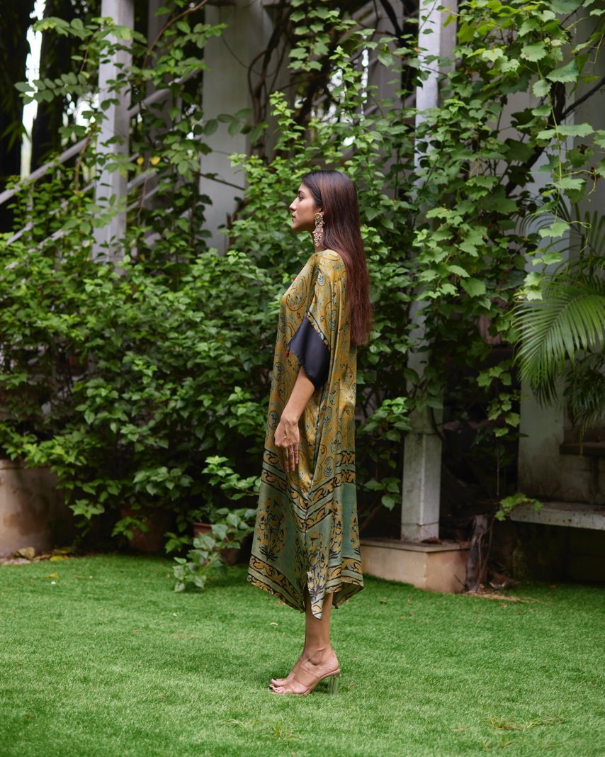 Kaftan - Mint Green/Black - Mayura Kumar