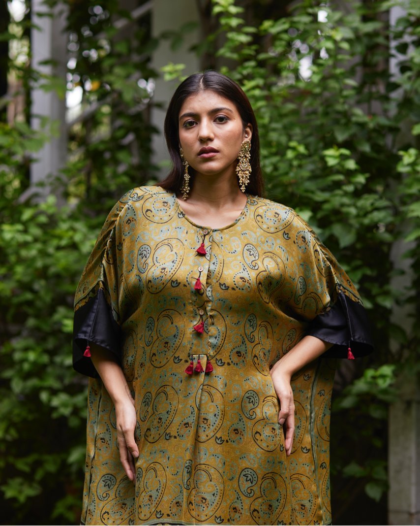 Kaftan - Mint Green/Black - Mayura Kumar