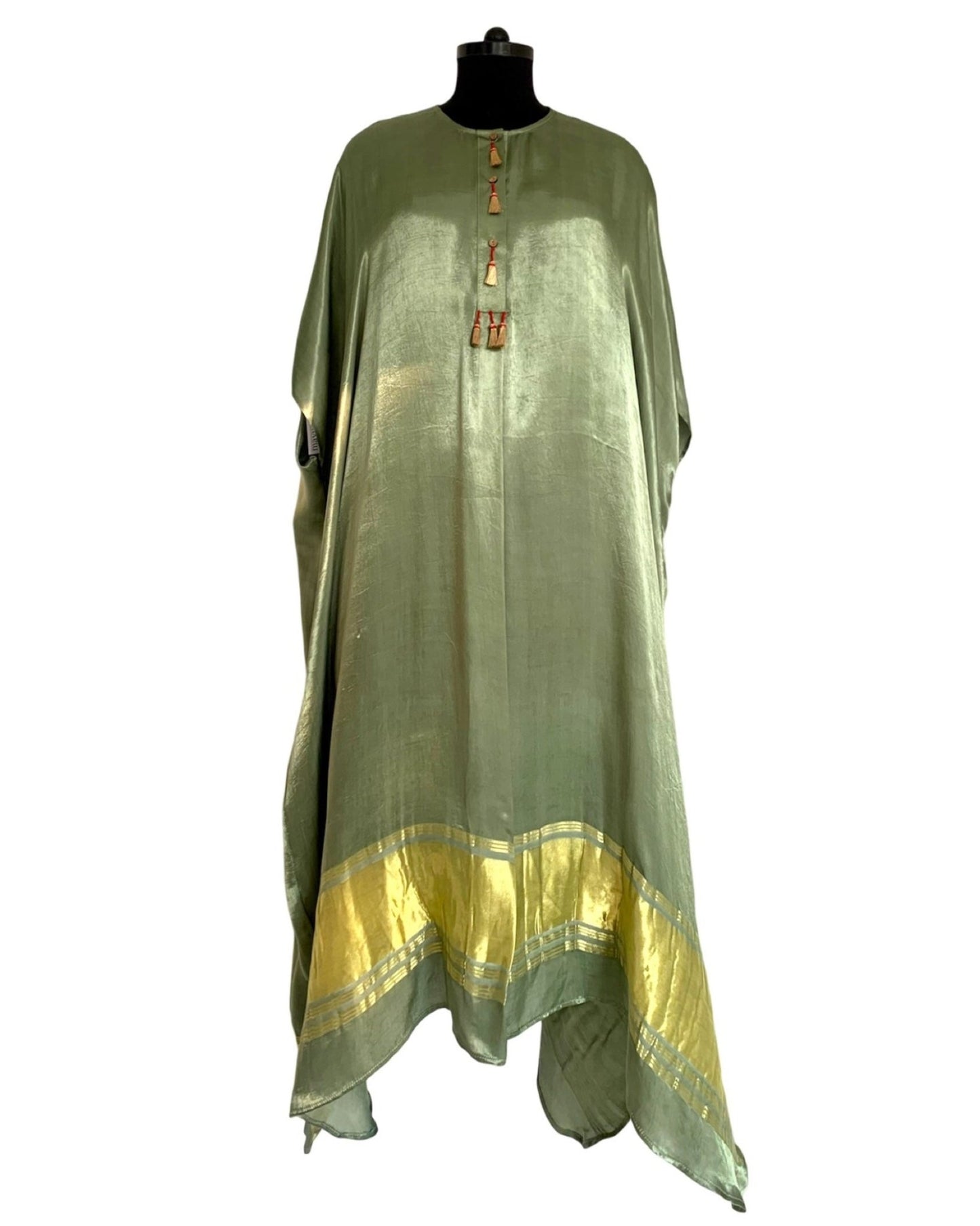 Kaftan - Olive Green/Gold - Mayura Kumar