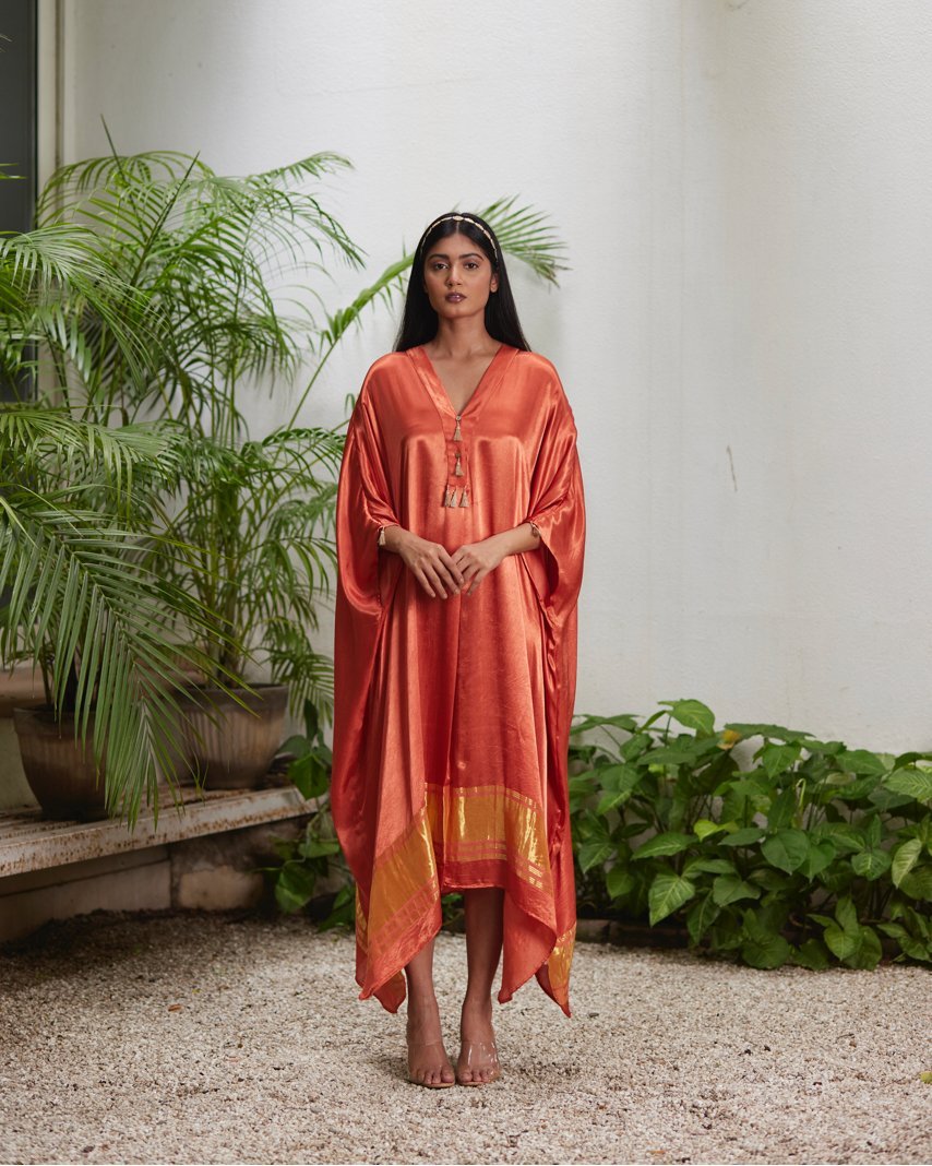 Kaftan - Peach/Gold - Mayura Kumar