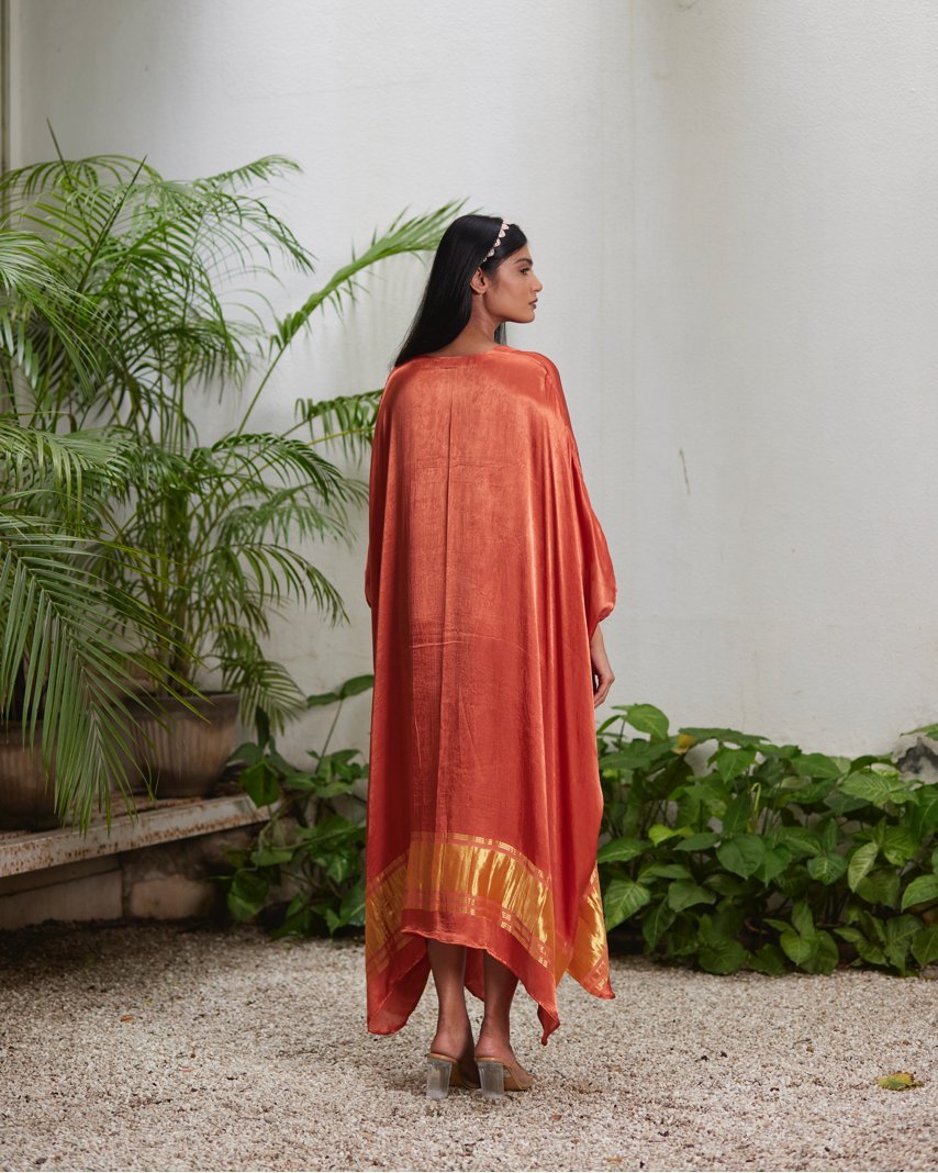 Kaftan - Peach/Gold - Mayura Kumar