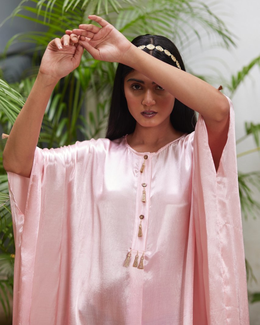 Kaftan - Pink/Gold - Mayura Kumar