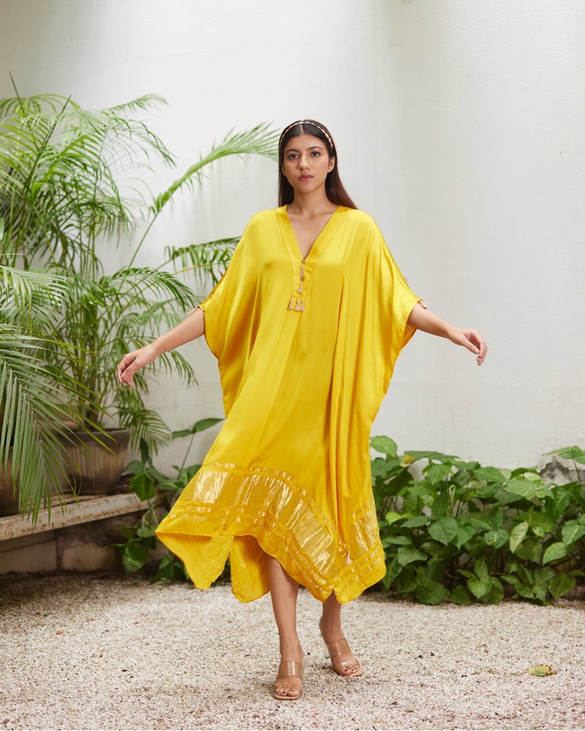 Yellow kaftans cheap