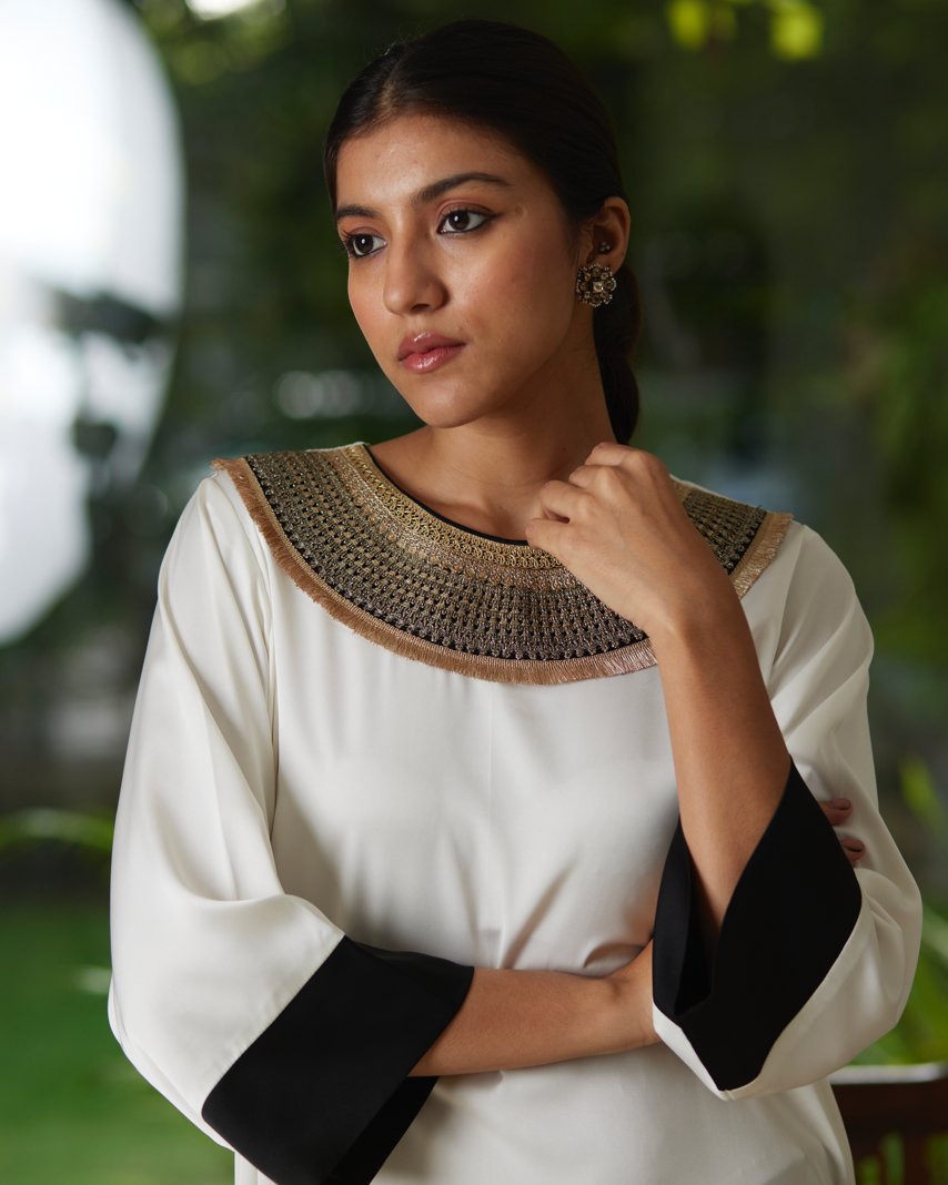 Kurta Set - Black/White - Mayura Kumar