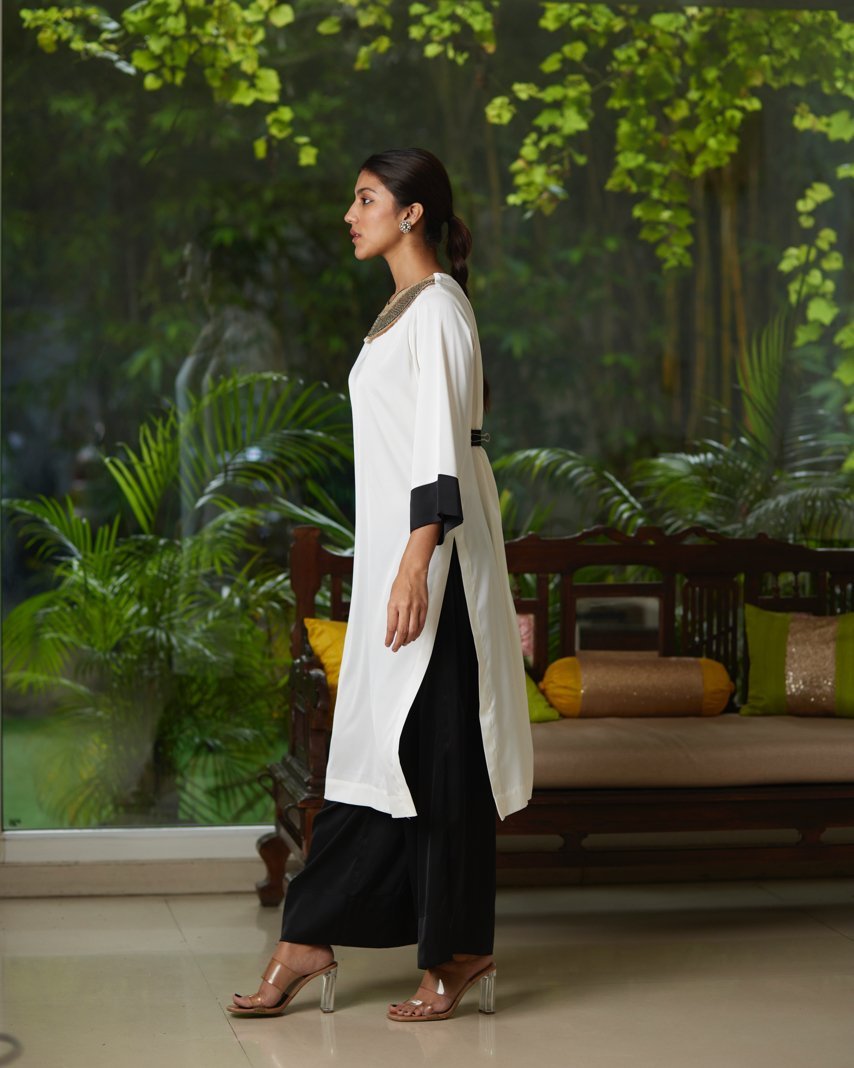 Kurta Set - Black/White - Mayura Kumar