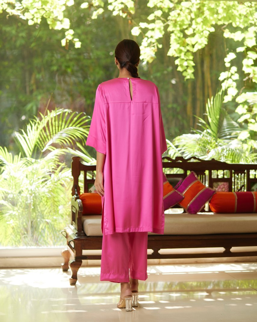 Kurta Set - Hot Pink/Gold - Mayura Kumar