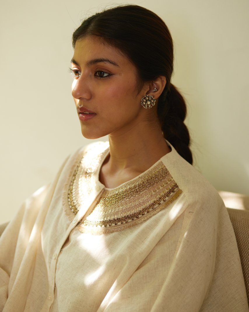 Kurta Set - Ivory/Gold - Mayura Kumar