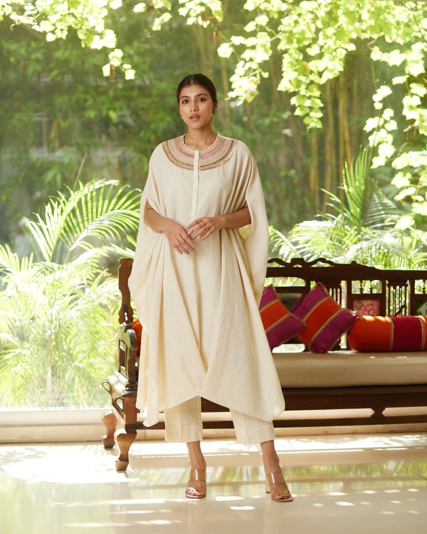 Kurta Set - Ivory/Gold - Mayura Kumar