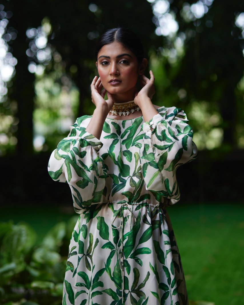 Kurta Set - Ivory/Green - Mayura Kumar